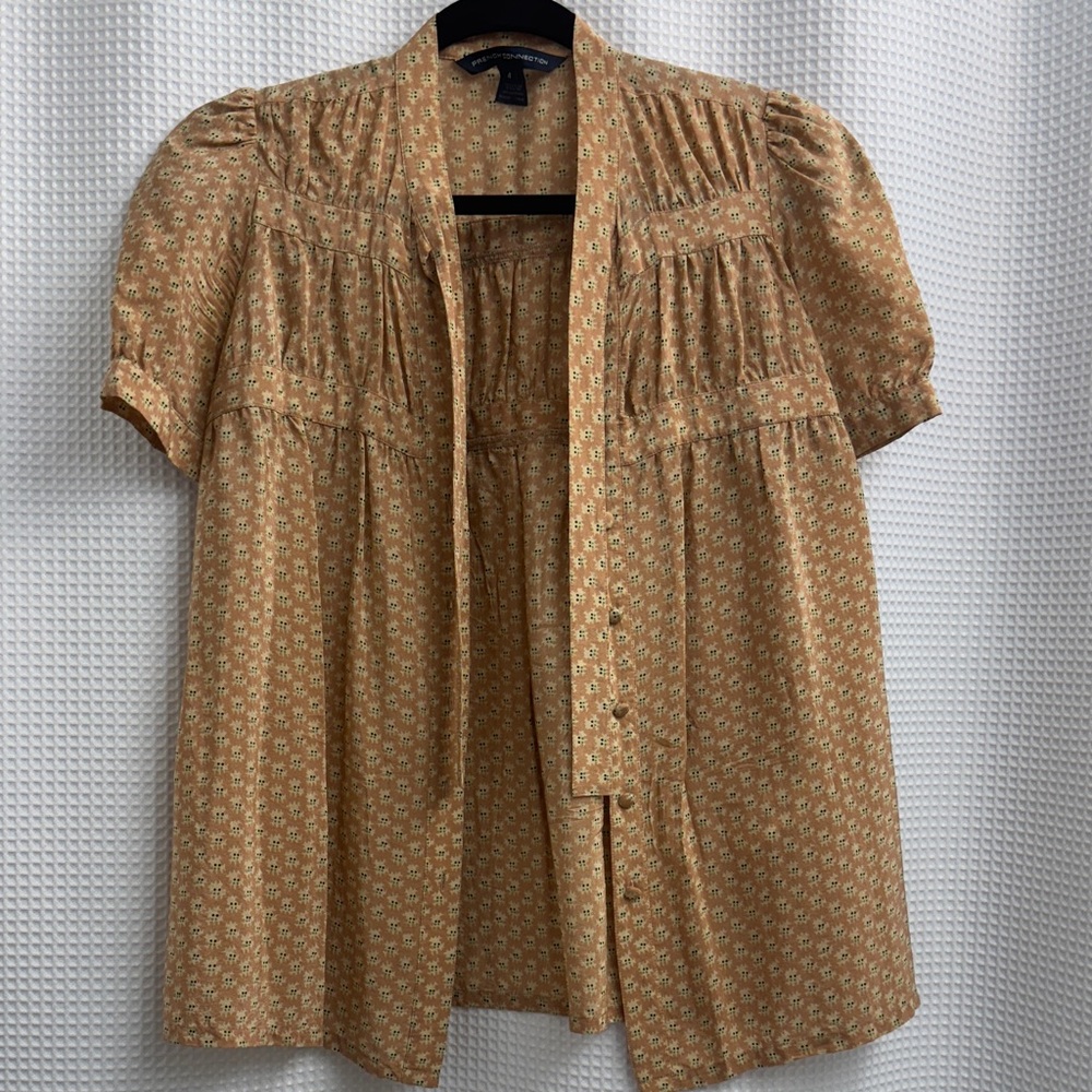 French Connection Mauve Patterned Blouse